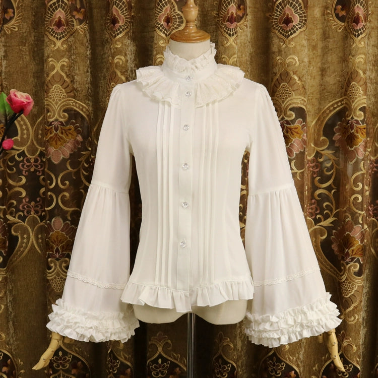 DMFS Lolita - Ever-Changing Enchantress - Classic Lolita Blouse, Tightening Hime Sleeve (2XL L M S XL) 44208:798641