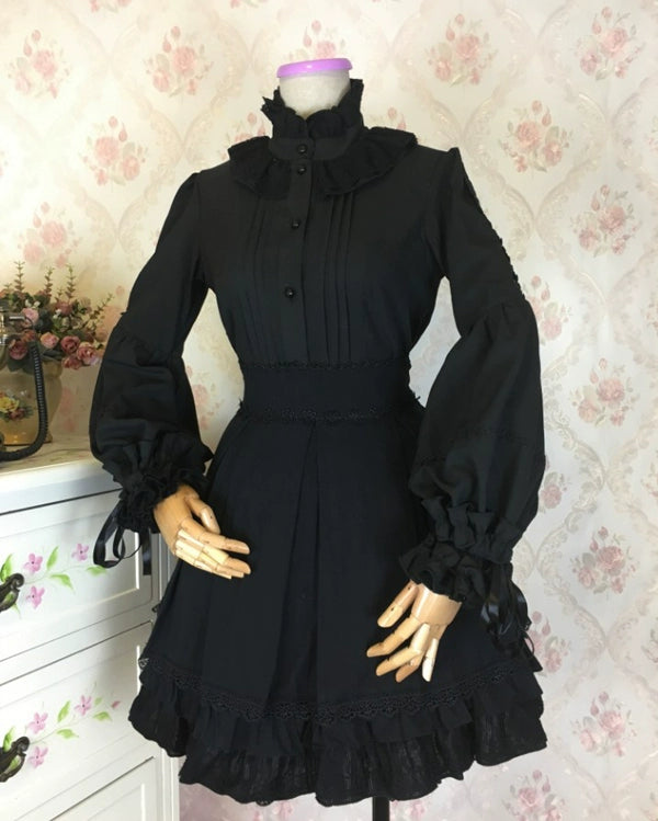 Princess tailor lolita - Hime-Sleeve Gothic Lolita Blouse, Adjustable Cuffs
