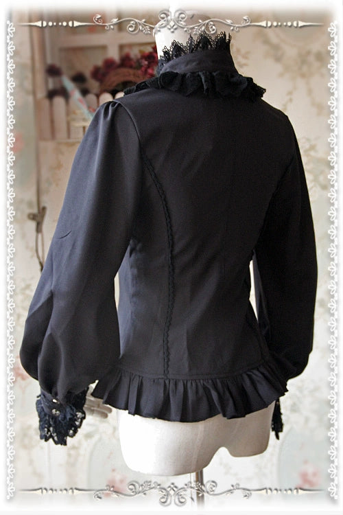 Infanta - Fragrance - Lace Ruffle Pin Tucks Classic Lolita Blouse