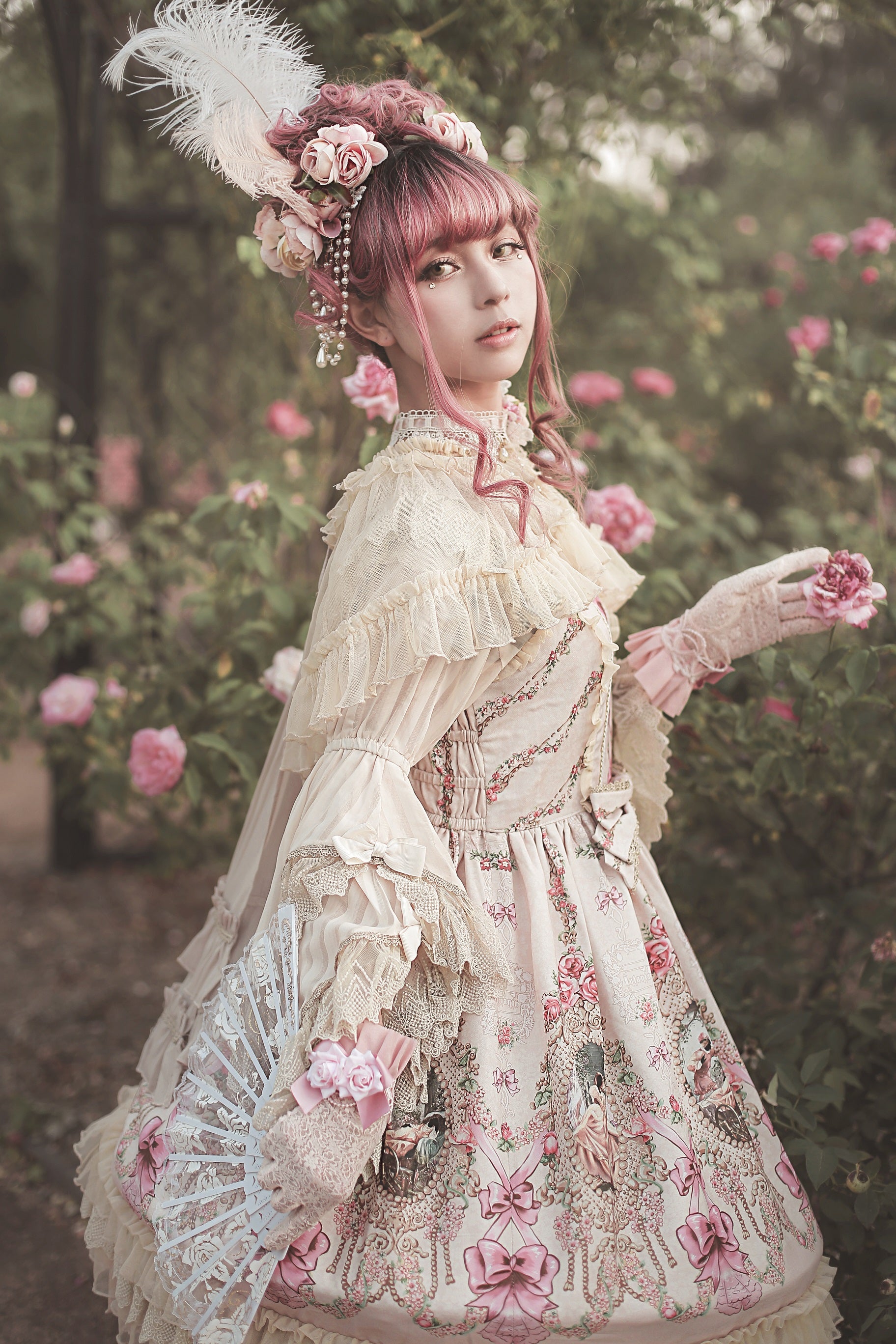 Infanta - Fairytale Town Prom - Printed Tea Party Classic Lolita JSK Suit 42794:754295
