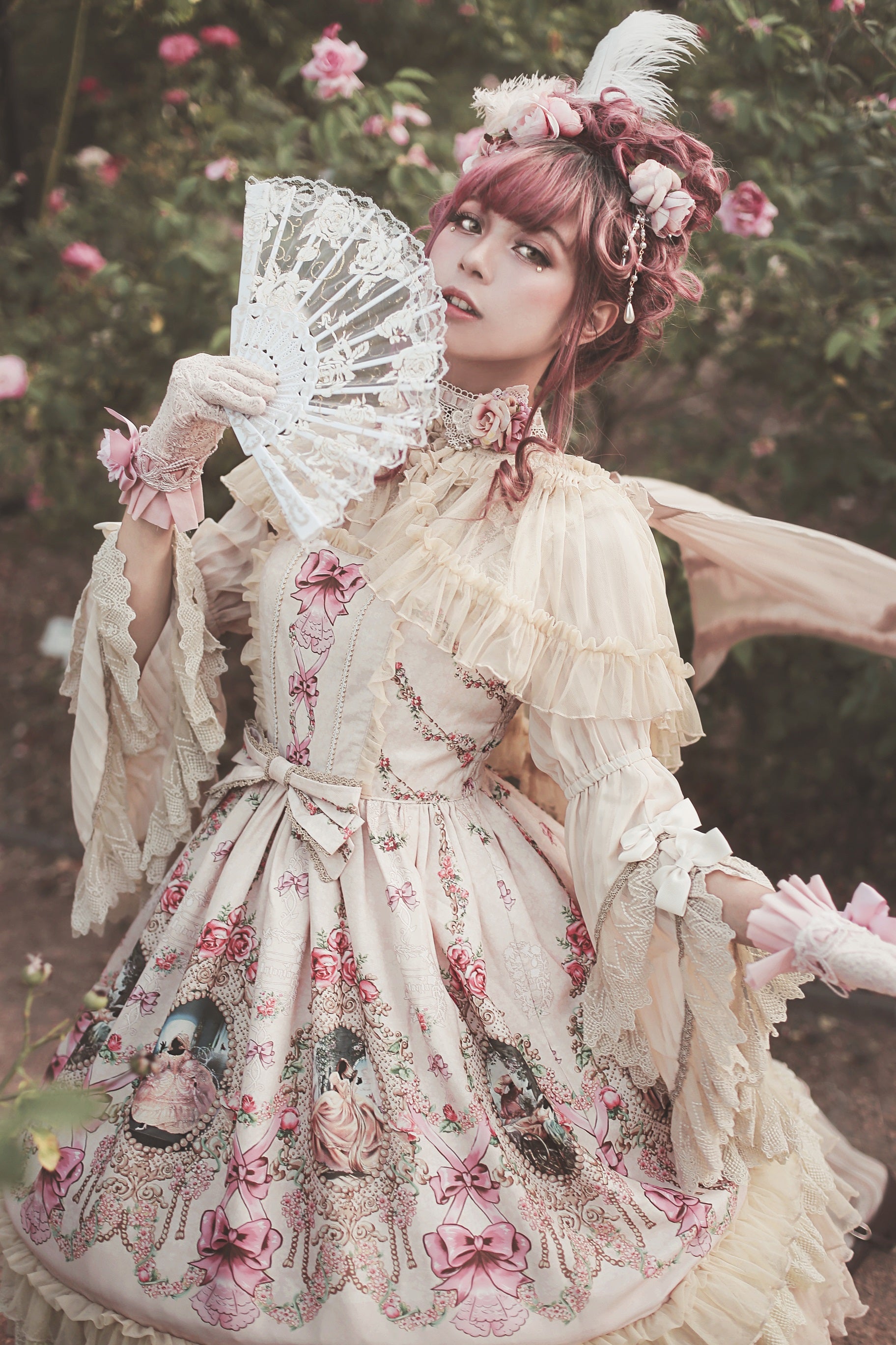 Infanta - Fairytale Town Prom - Printed Tea Party Classic Lolita JSK Suit 42794:754292