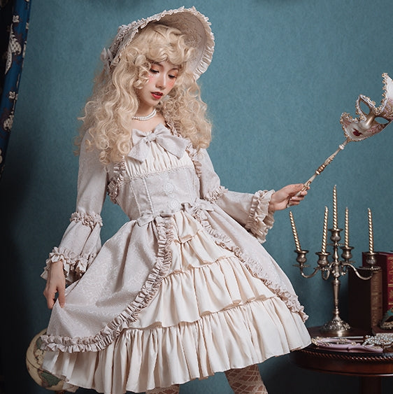 Henrietta - Victoria Doll - Vintage Lolita Adjustable Bonnet Multicolor