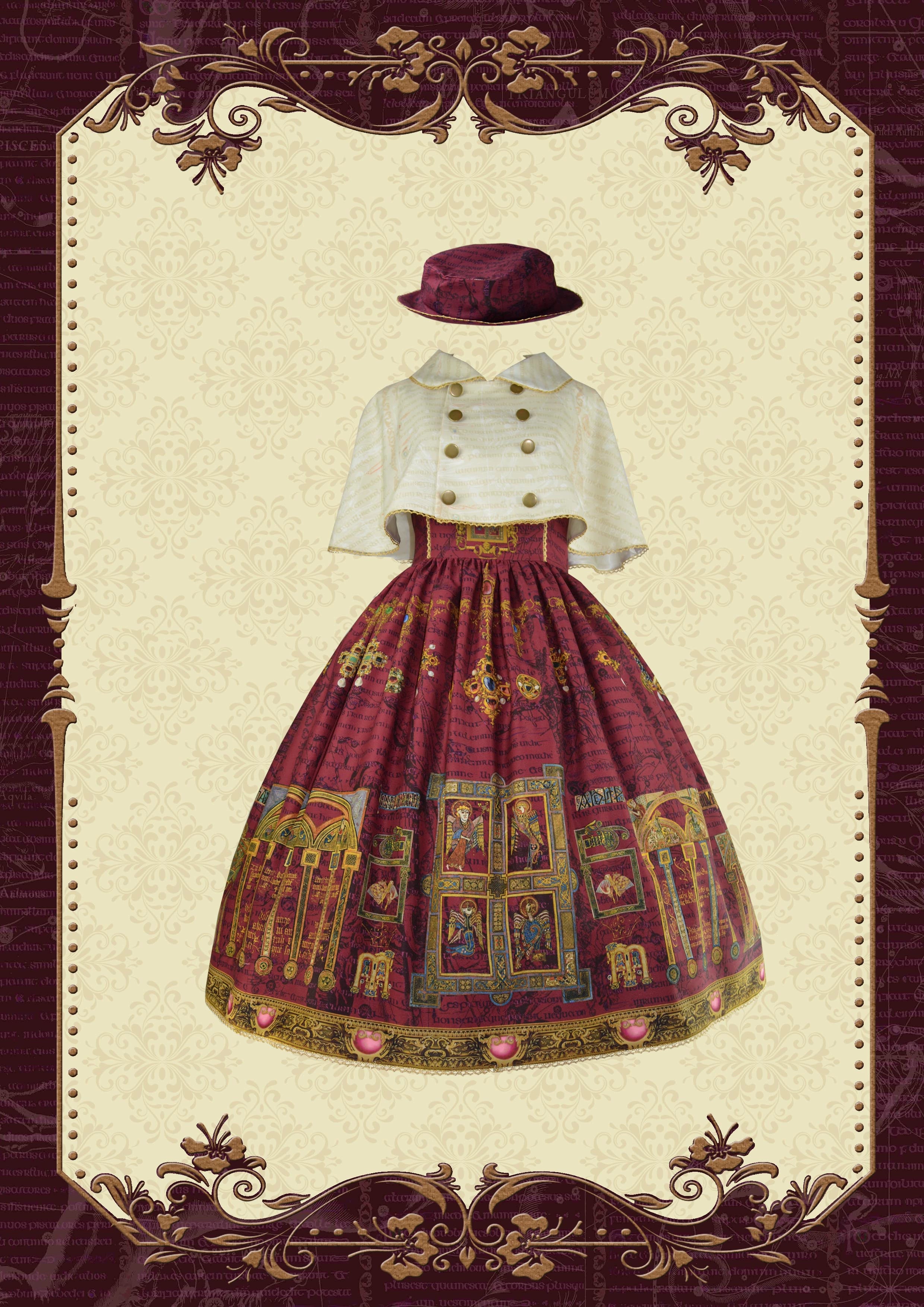 Knight Night - The Secret of Kells - Elegant Lolita Cape Short Lolita Cloak One Size Beige