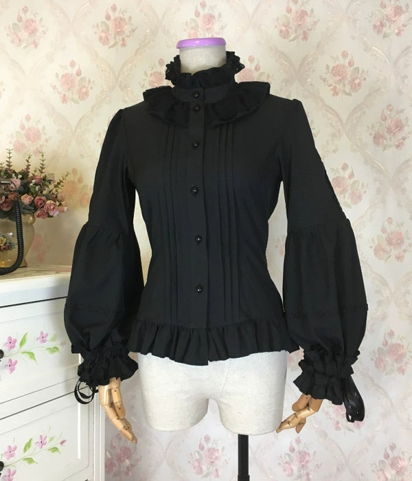 Princess tailor lolita - Hime-Sleeve Gothic Lolita Blouse, Adjustable Cuffs
