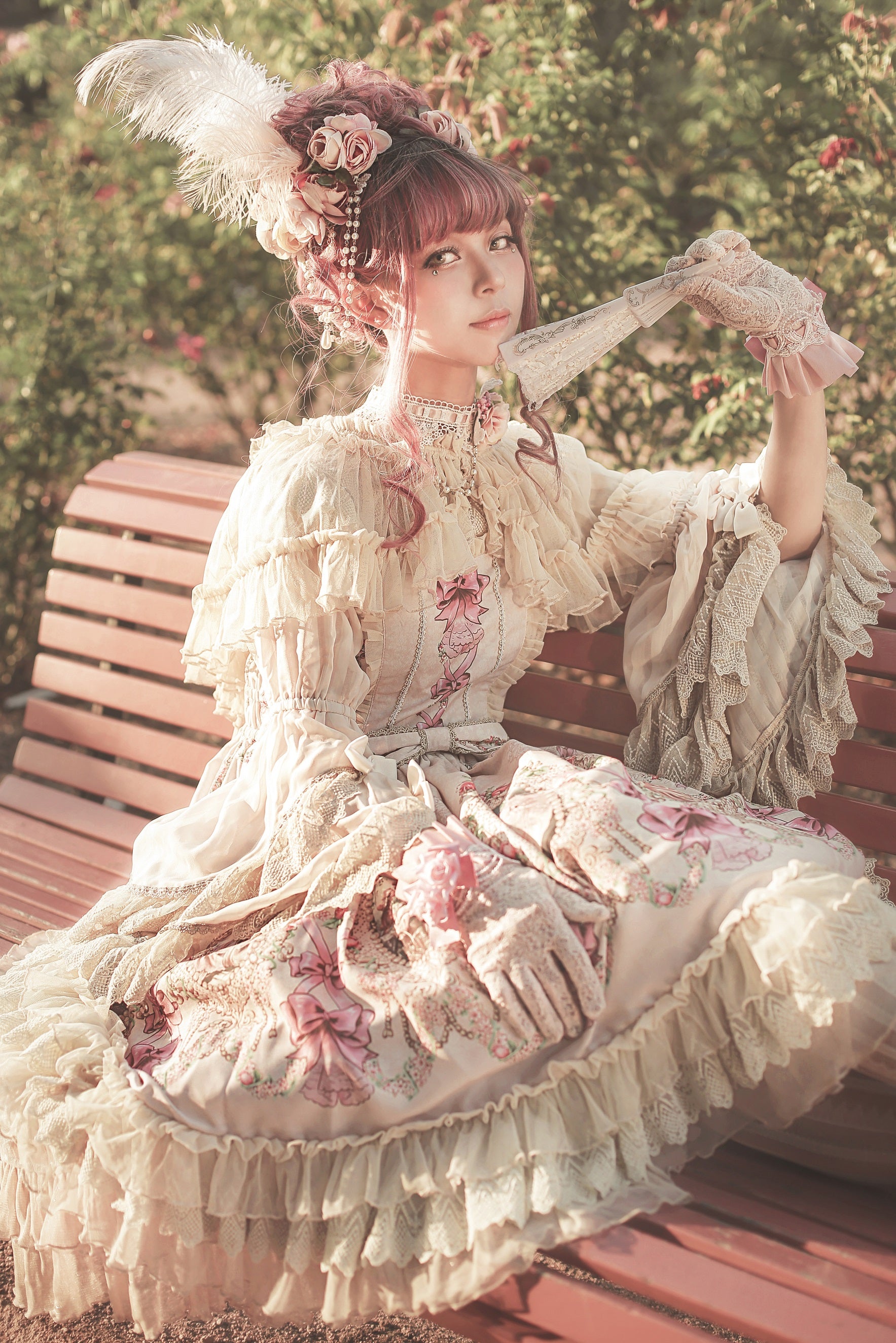 Infanta - Fairytale Town Prom - Printed Tea Party Classic Lolita JSK Suit 42794:754296
