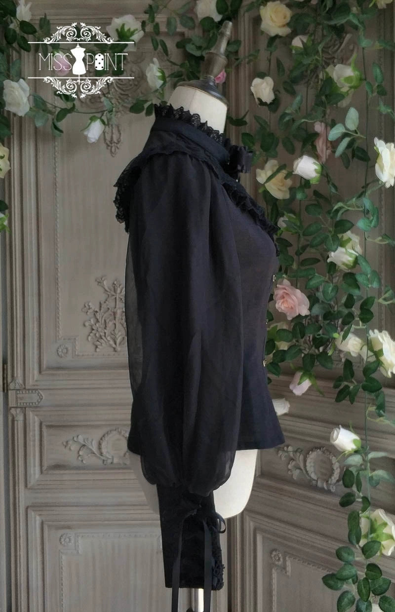 Miss Point~Rose Doll~Elegant Lolita Mutton Sleeve Blouse 32522:385634