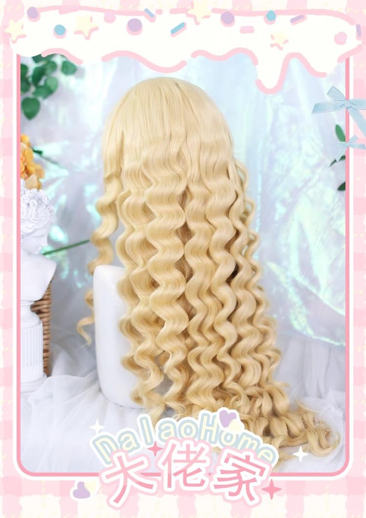 Dalao Home - Fluffy Cloud - Sweet Lolita Long Curly Wigs, Roman Curls