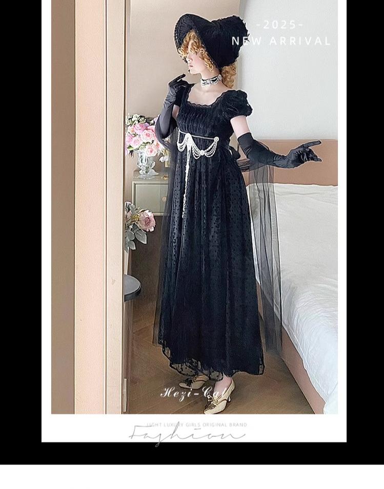 Hezi's Cat Haven~Mist Rose~Plus Size Lolita Empire Waist OP Dress 42268:754094