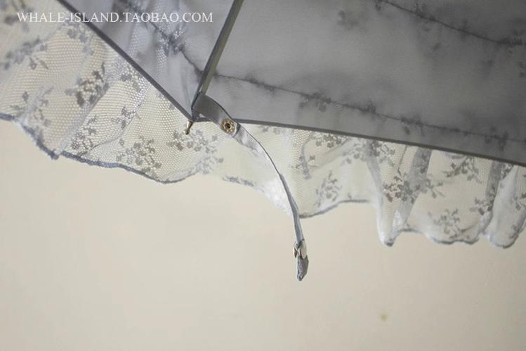 Whale Island - Laraine - Gorgeous Lolita Parasol Lace Umbrella Lolita Long Umbrella