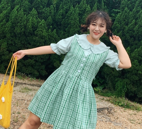 Niu Niu - Plus Size Lolita Blouse, Oversized Short Sleeve Shirt