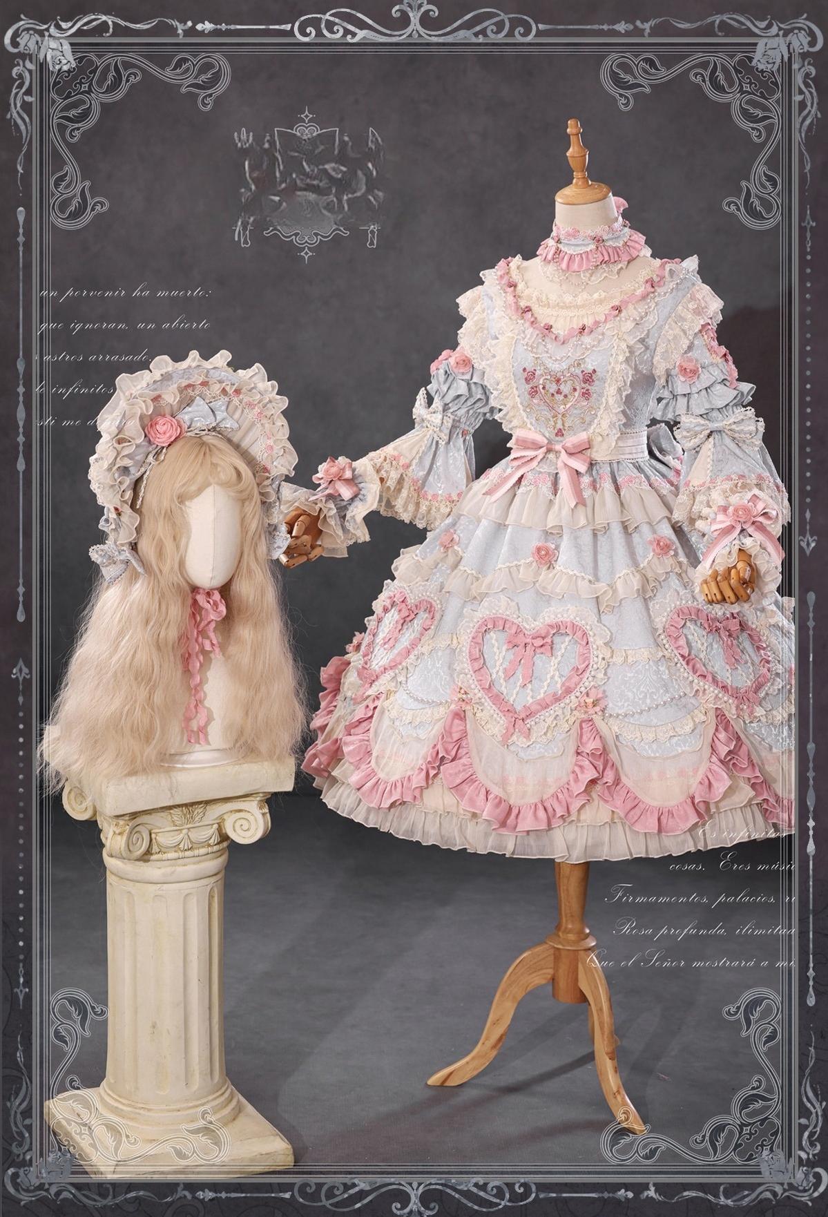 Bramble Rose - Antique Cake - Vintage Lolita OP Princess Dress Gorgeous Lolita Outfit (L M S XL) 41536:701696