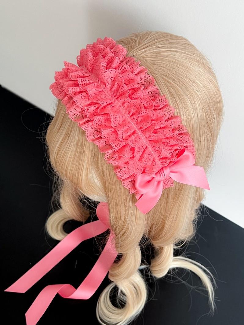 MAID - Customized Elegant Lolita Bow Lace KC Headdress