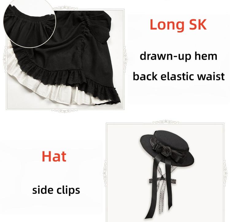 With PUJI - Fog City Time Difference - Classic Lolita SK & Blouse Suit 43989:790805