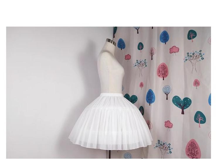 Krncrlo - Lolita Petticoat Adjustable 14M Puffy Fishbone Petticoat