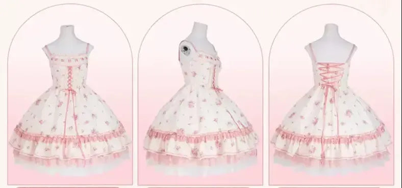Mademoiselle Pearl~Rose Garden~Elegant Lolita Dress Bridal Floral Dress 29098:396514