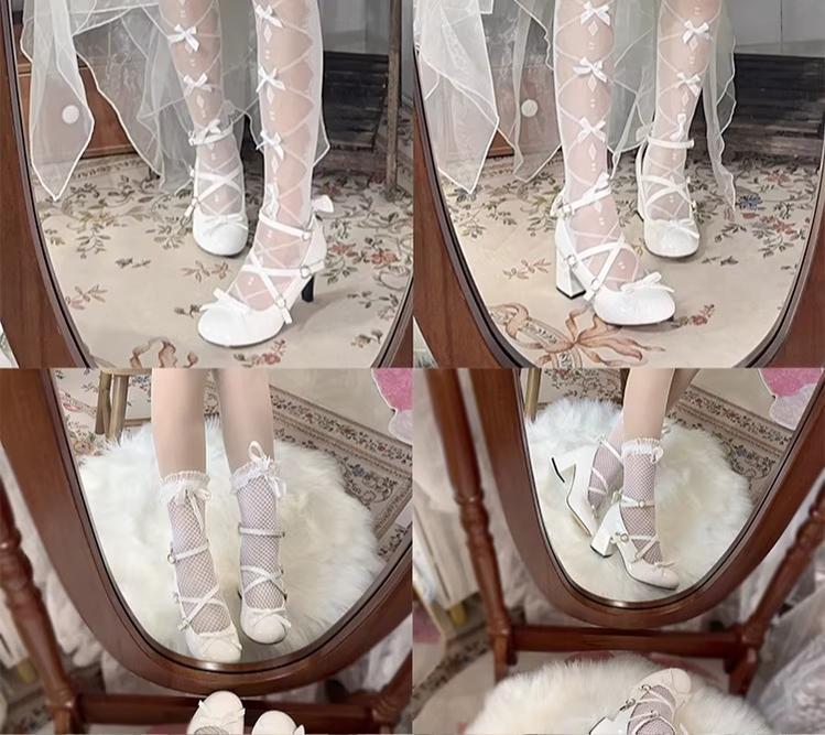 Lady Tea Party - Elegant Lolita Heel Shoes, Macaron Color 44576:815536