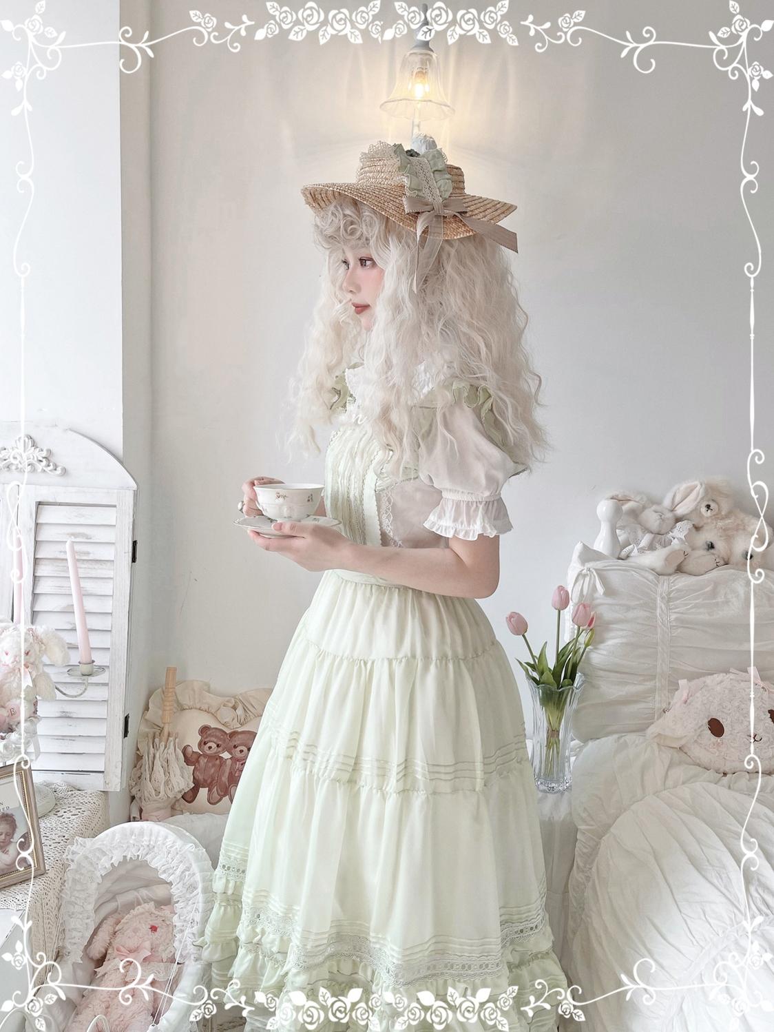 Tiny Garden - Swallowtail Butterfly - Elegant Lolita Salopette Multicolors