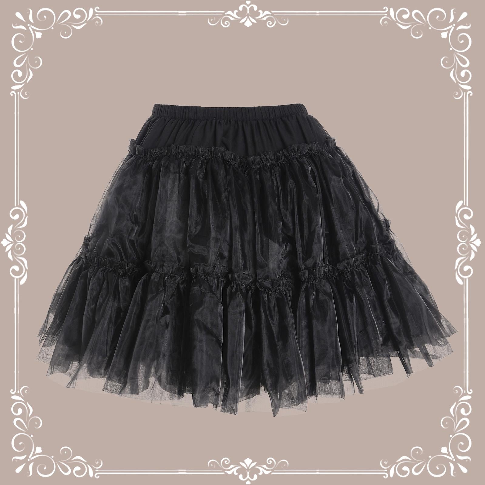 Aurora&Ariel -Dailywear A-Line Lolita Petticoat | 18" (45cm), Cotton Lining