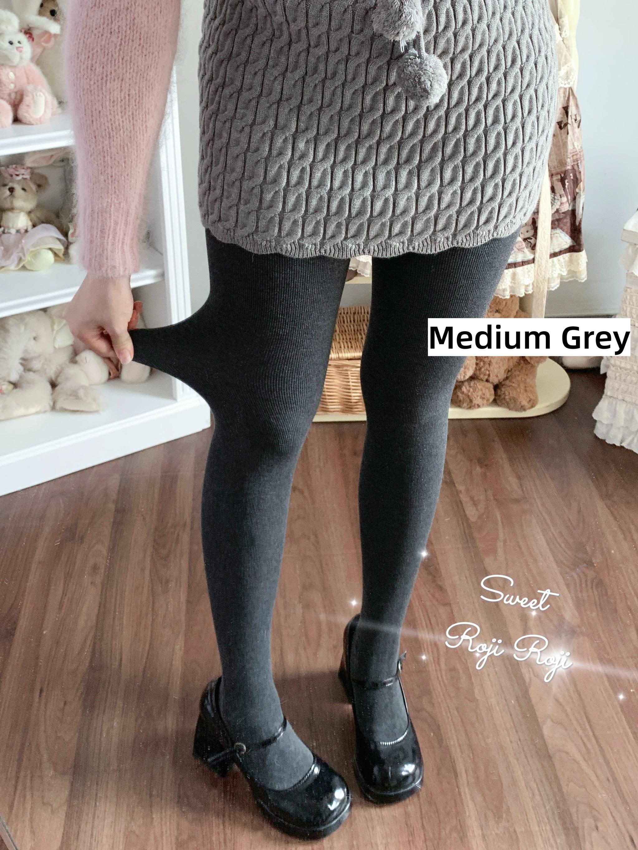 Roji Roji - Kawaii Lolita Fleece-Lined Tights, Multiple Colors 44134:796732