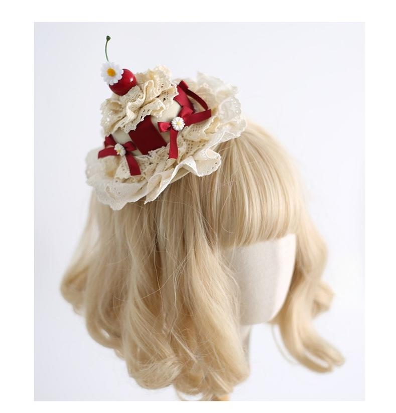 Xiaogui - Country Lolita Headdress, Daisy & Cherry Inspired