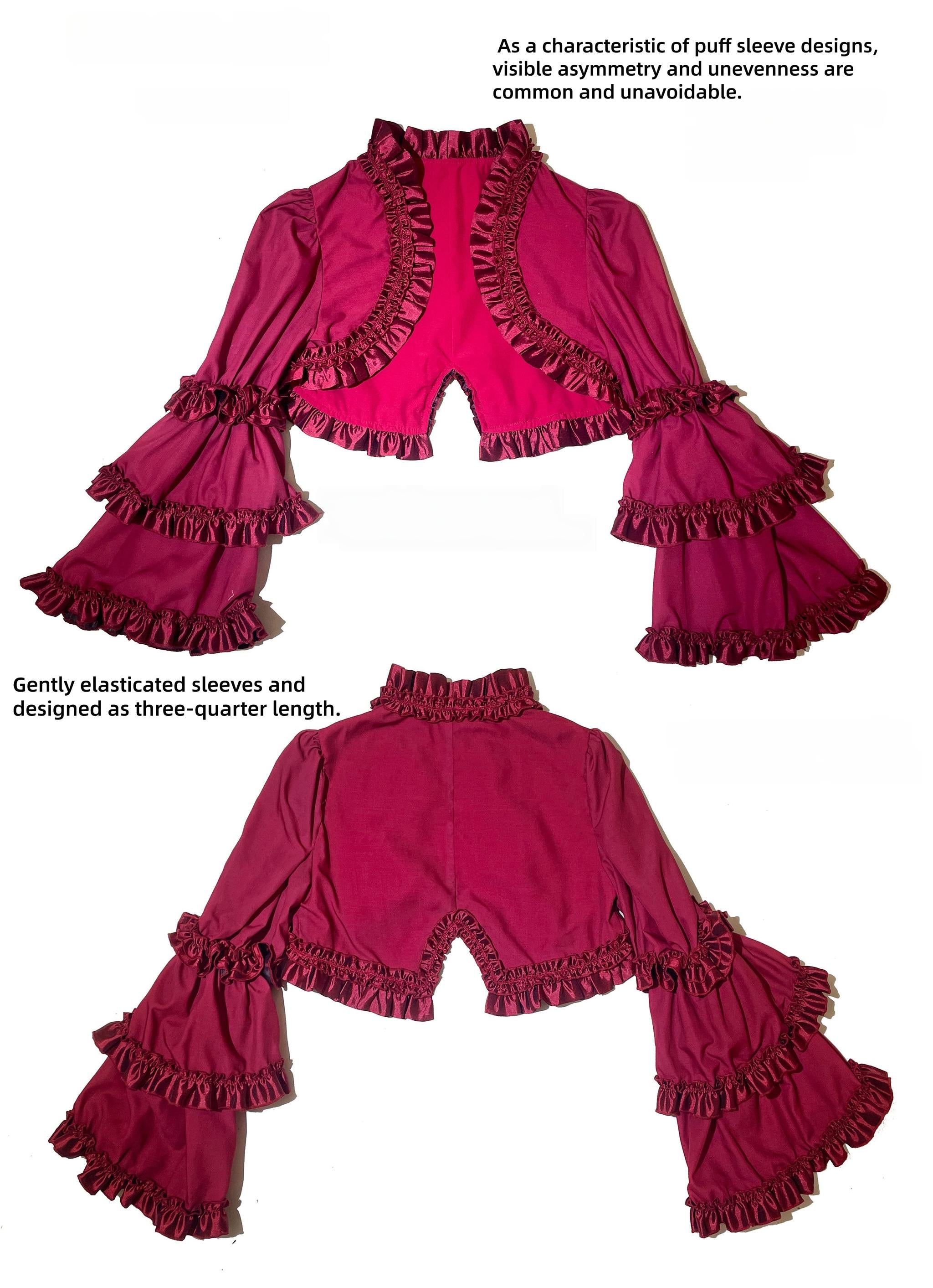 Lace Cross - Gorgeous Gothic Lolita JSK Dress, Hime Sleeve Bolero