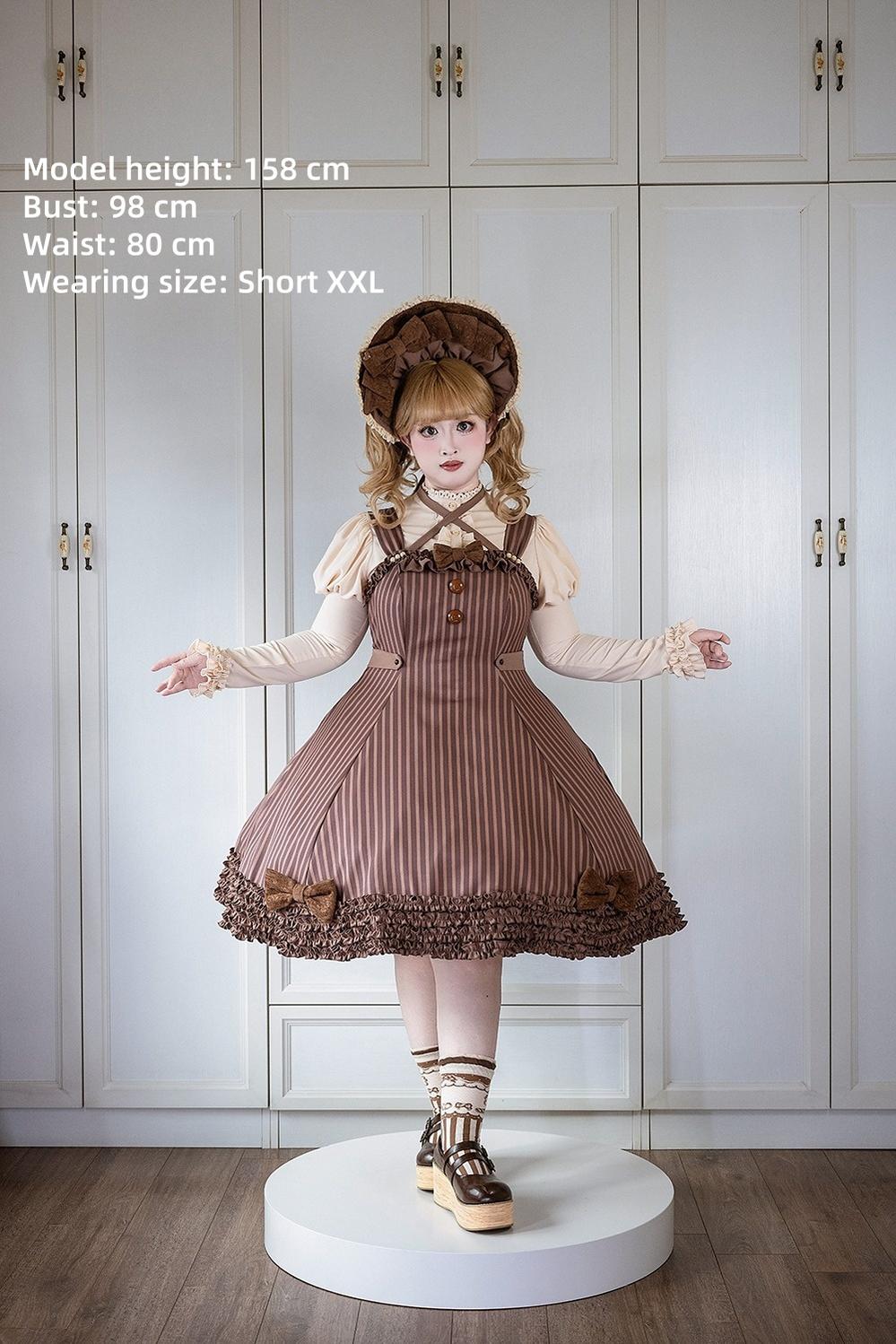 Miss Point - Classic Lolita JSK Customized Stripe Lolita Dress 40842:680954