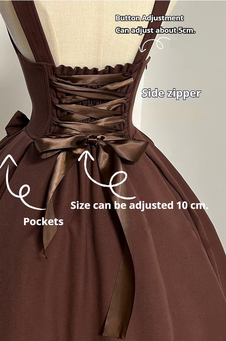 Sweet Wood - Margaret - Plus Size Lolita Dress Suit Solid JSK 43285:772218
