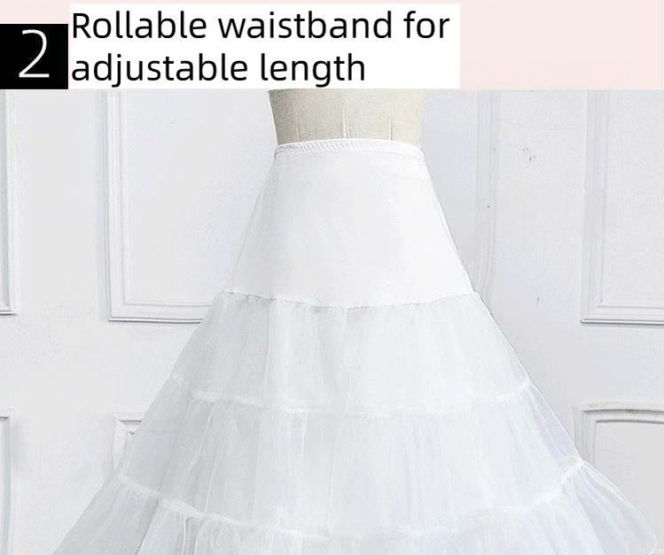 Plus Size 25.6" (65 cm) Puffy Lolita Petticoat, Stiff Tulle