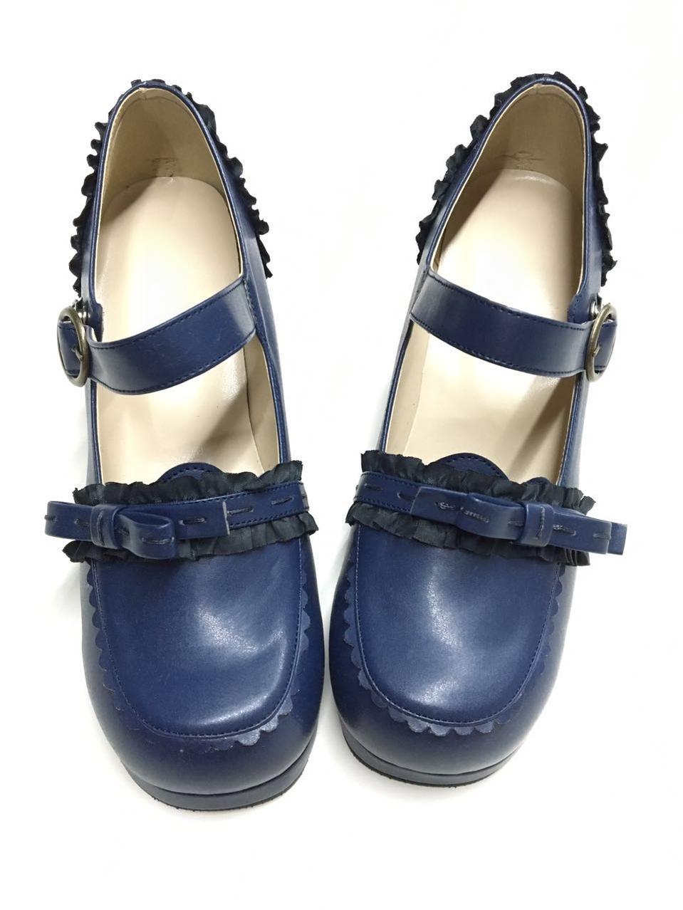 Bow Lace Customized Lolita Shoes