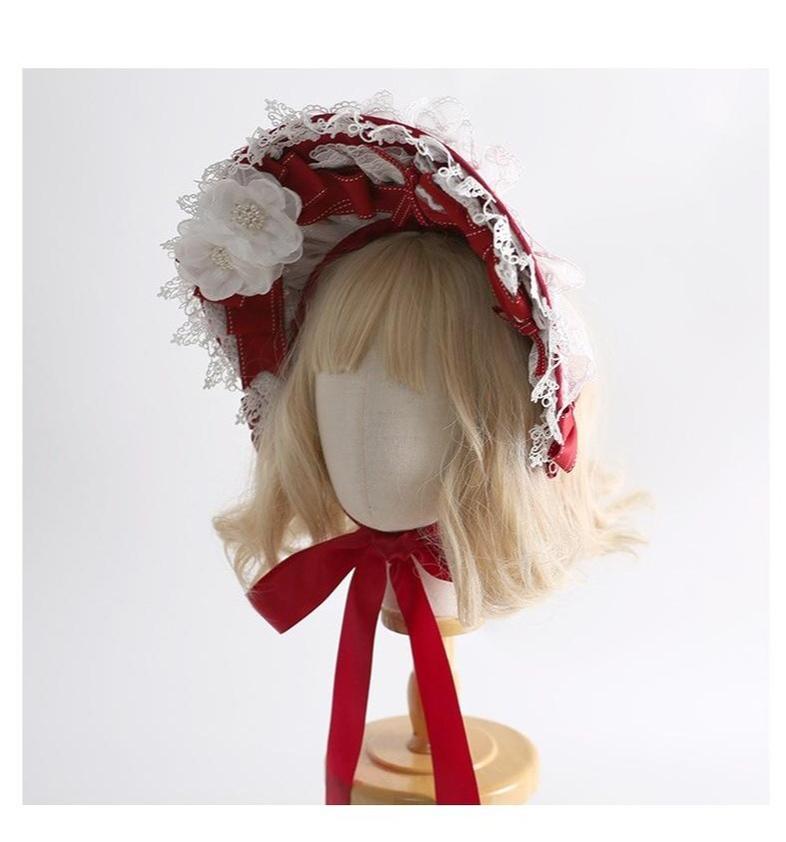 Xiaogui - Christmas Lolita Headband BNT and Top Hat Red BNT Only