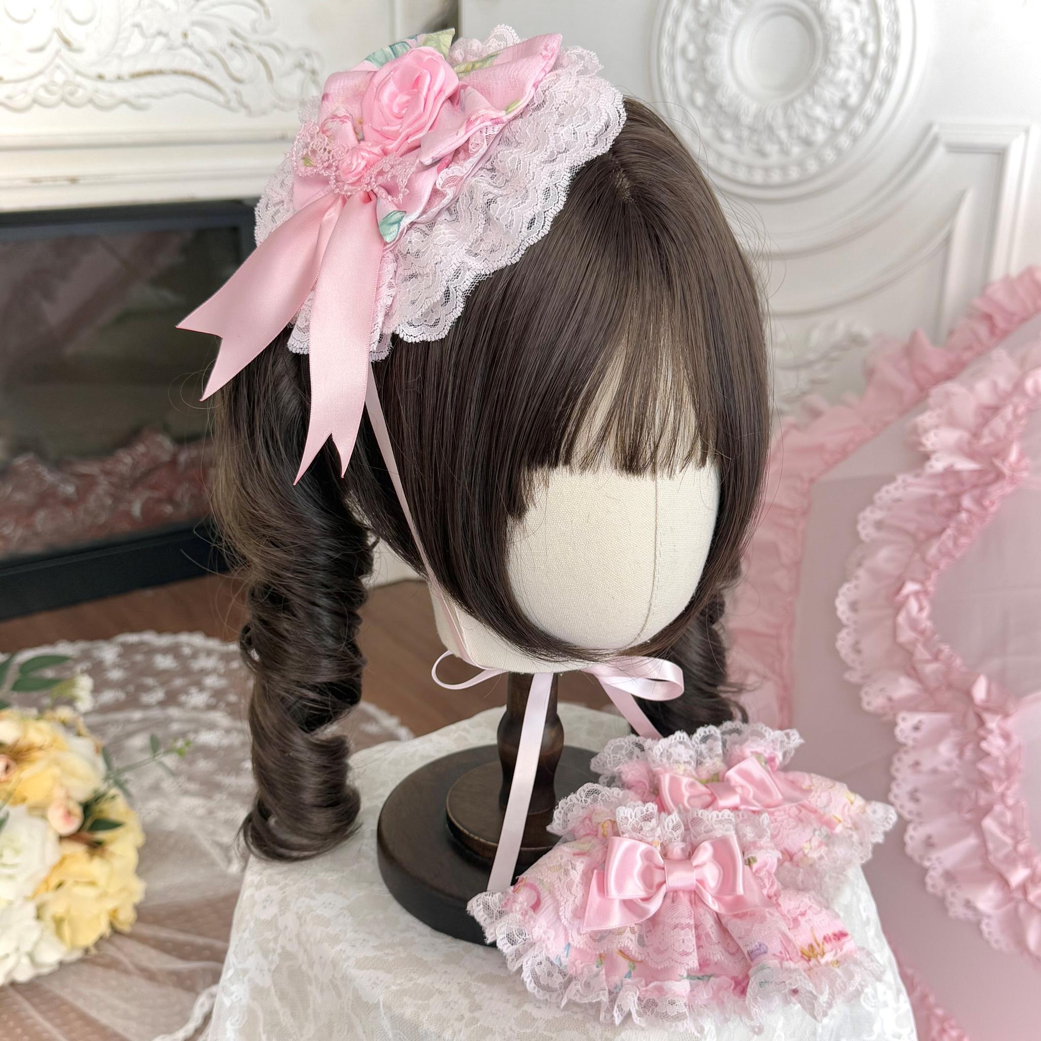 Spring 2025 - Old School Lolita Floral Print JSK Dress, Doll-Like OP (L M S XL) 45247:842800