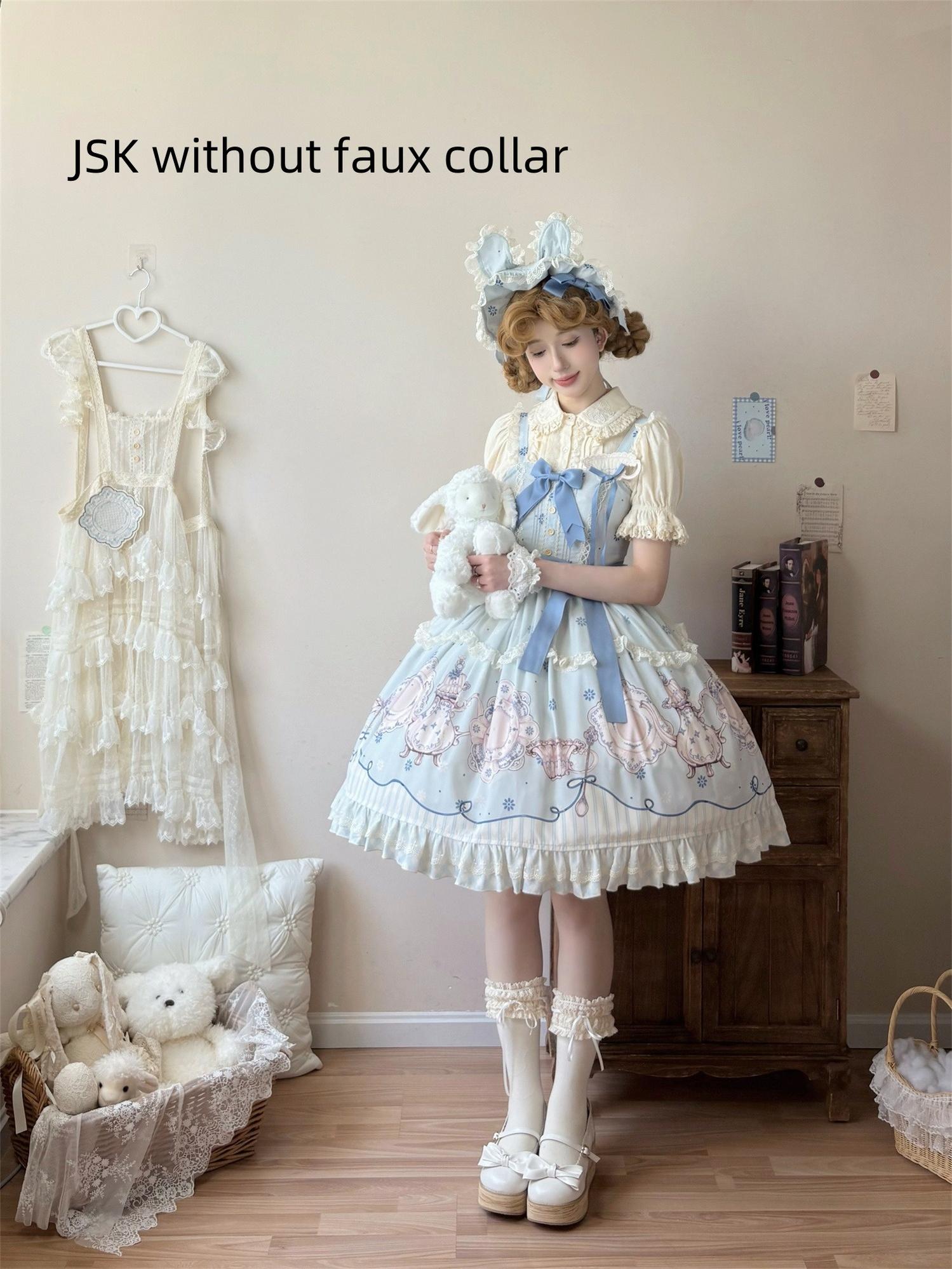 Uncle's Workshop - Veronica Spring Tea - Plate Printed Sweet Lolita Dress