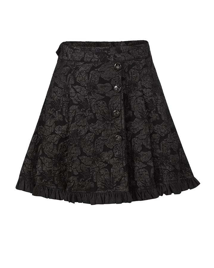 ZJstory - Gilded Age - Vintage Lolita Vest Suit Oil Painting Style Skirt Coat Black skirt Only XS