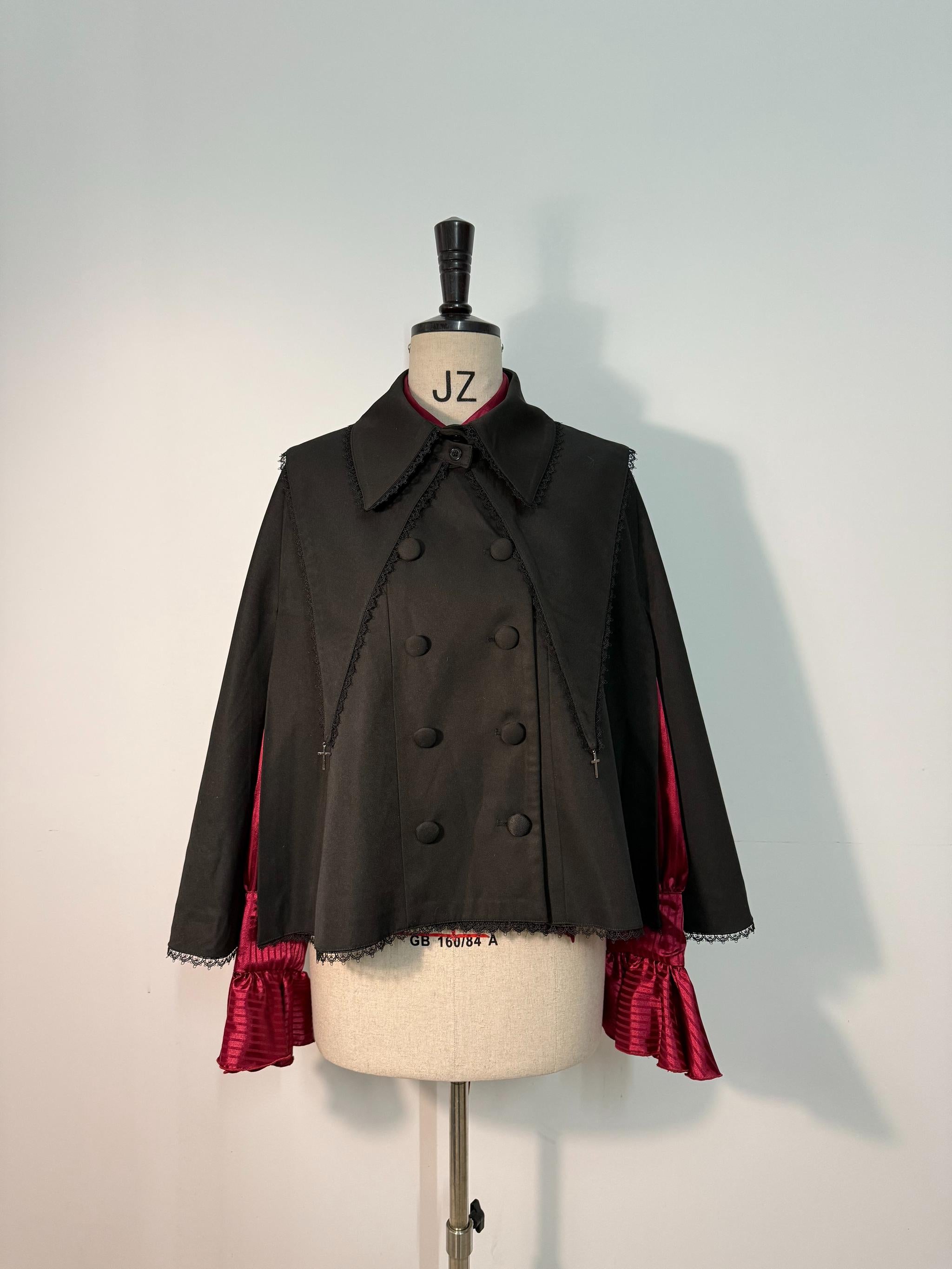 Ouji Lolita Cape Coat, Detachable False Collar 44549:812727