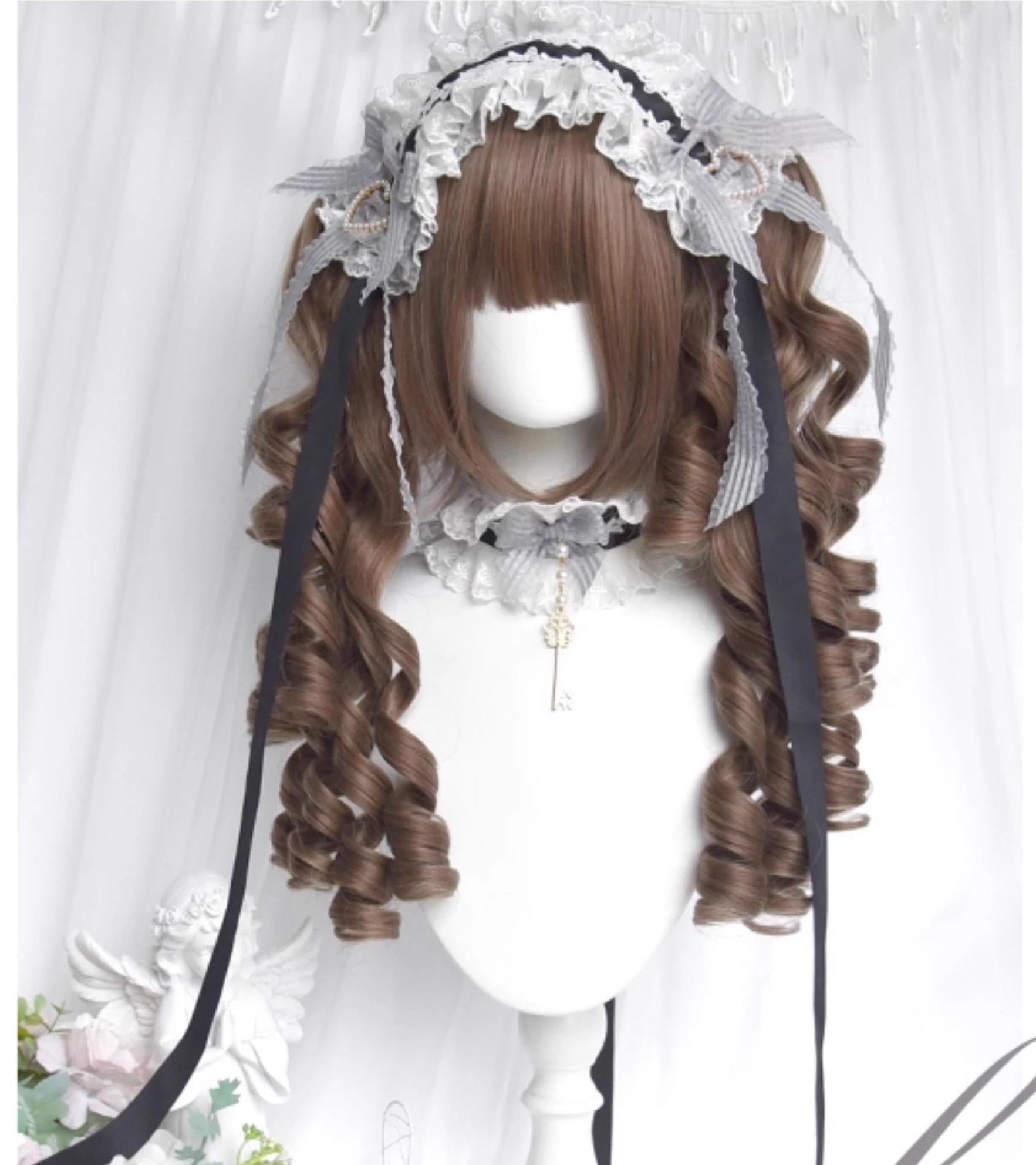 Sinwavy - Doll Like Lolita Wig, Detachable Curl Ponytails 44203:798573