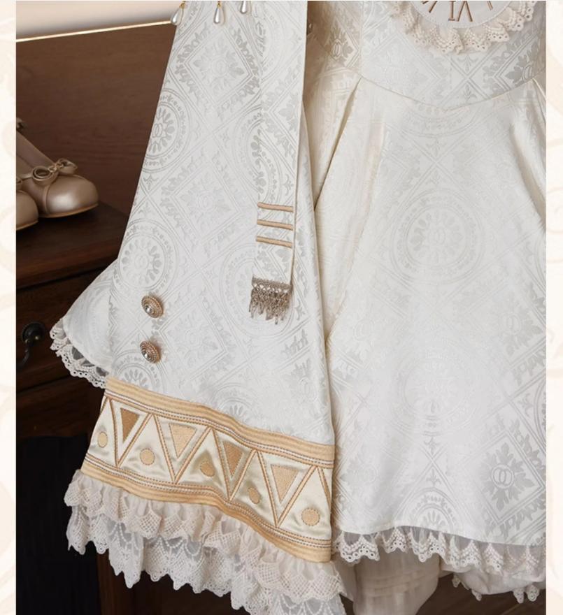 LizBird - Reincarnation of Time - Elegant Lolita OP Set with Waist-Cinching and A-Line Styles 42577:746121