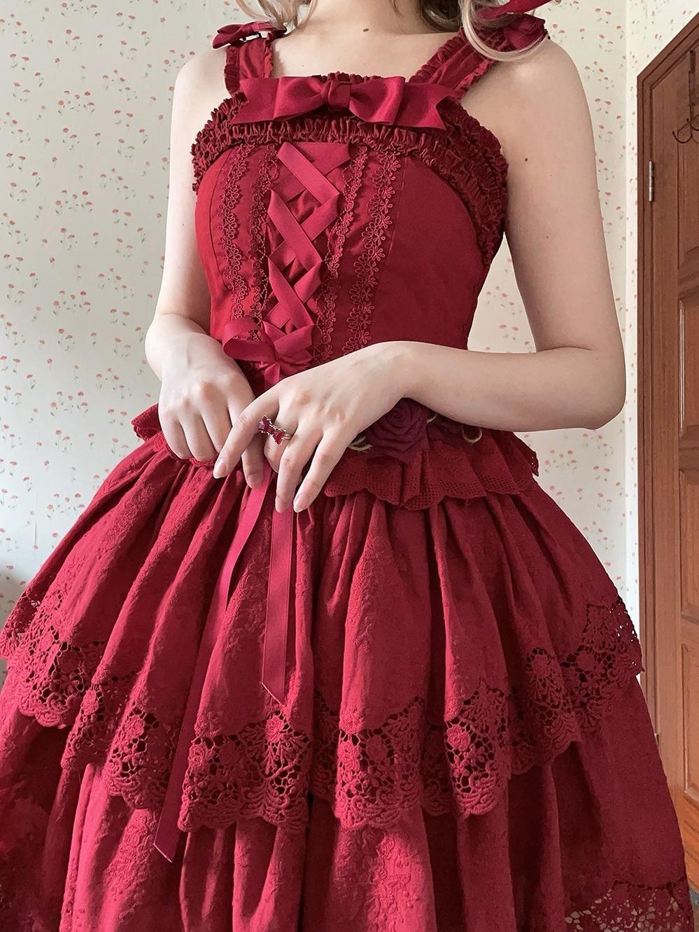 Miss Point~Forest Waltz~Cotton Lolita Camisole Embroidered Cami Top 40190:651716