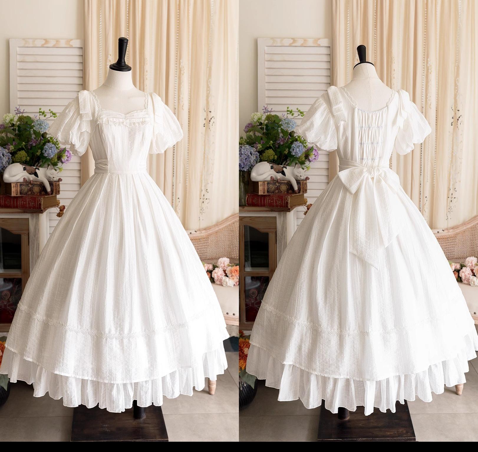 Forest Wardrobe~Forest Gallery~Country Lolita OP Dress Elegant Tencel Dress 38366:589760