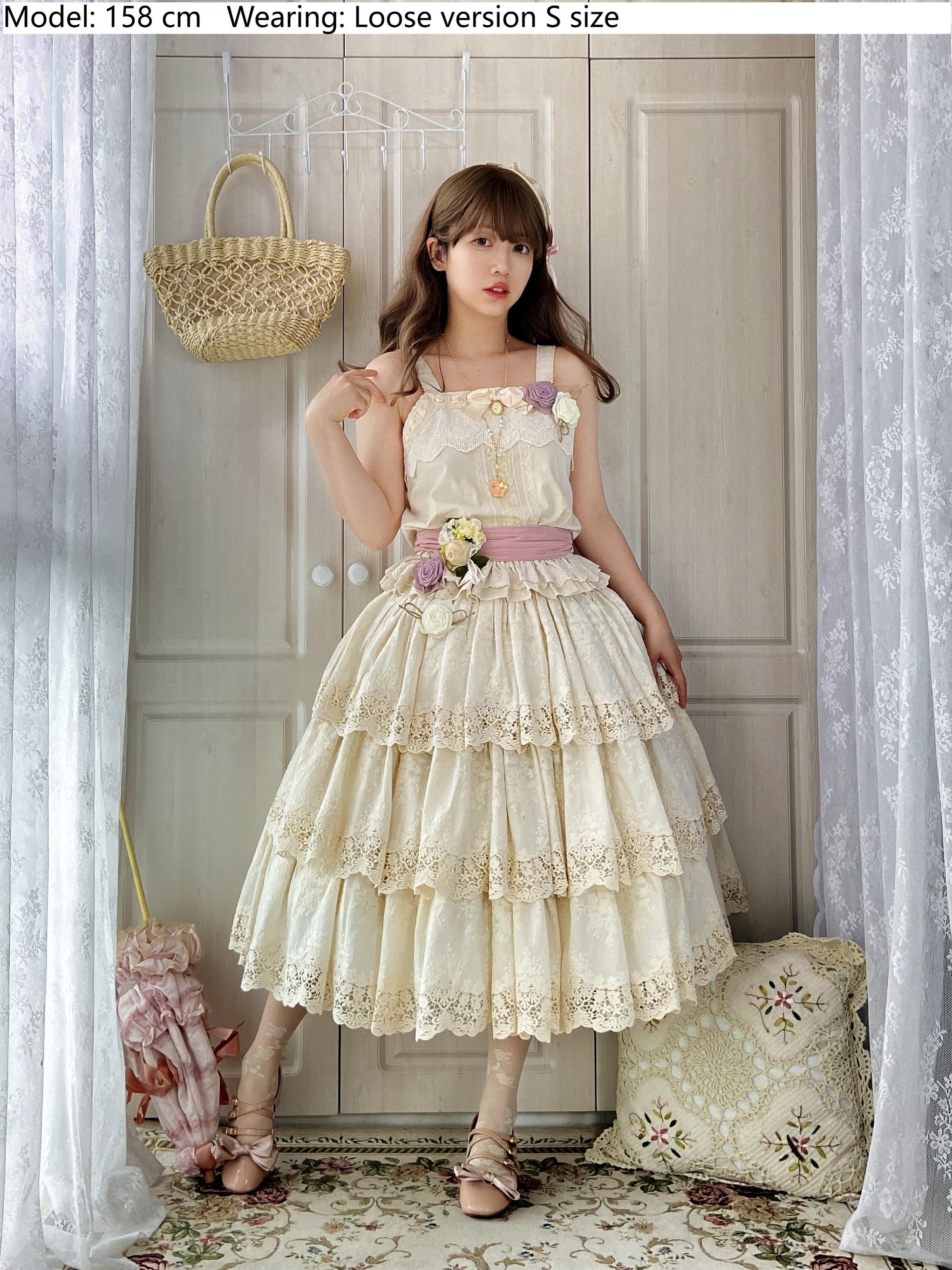 Miss Point~Forest Waltz~Cotton Lolita Camisole Embroidered Cami Top 40190:651732