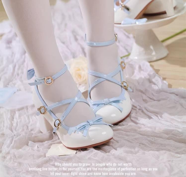 Lady Tea Party - Elegant Lolita Heel Shoes, Macaron Color 44576:815540