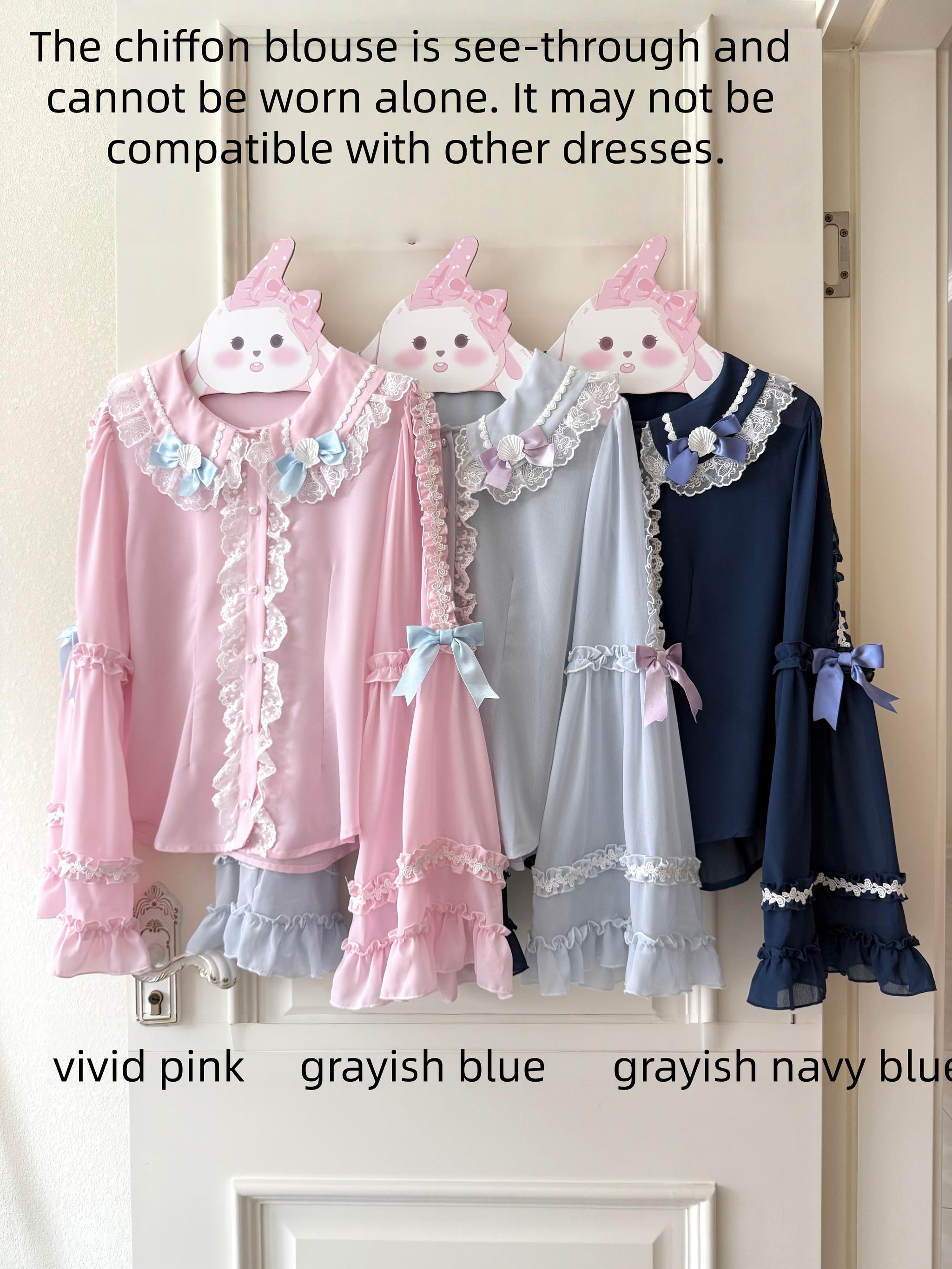 Sweet Whispers of Love - Mermaid Palace - Printed Sweet Lolita JSK, Suspender SK 43841:786686