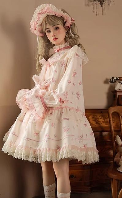 Mademoiselle Pearl~Rose Garden~Elegant Lolita Dress Bridal Floral Dress 29098:396268