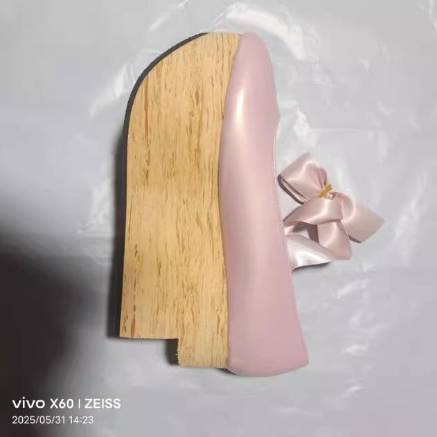 Japanese Style Wooden Platform Wa Lolita Shoes