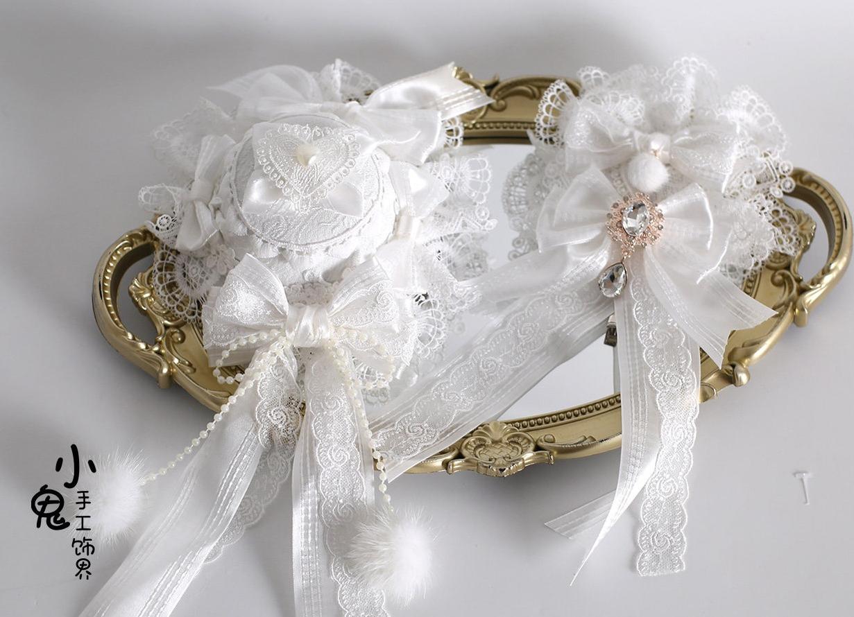 Sweet Lolita Headdress, Lace & Bow