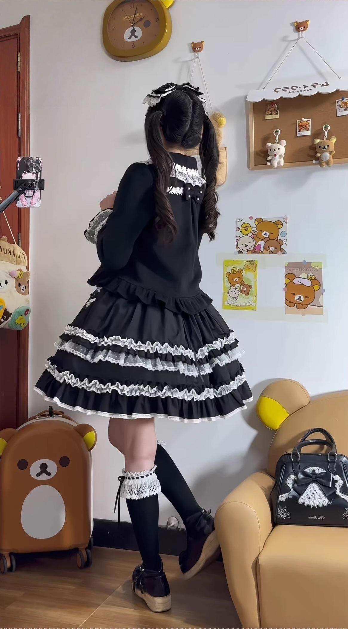 Petal Girl - Loose Sweet Lolita Coat, Detachable Bow