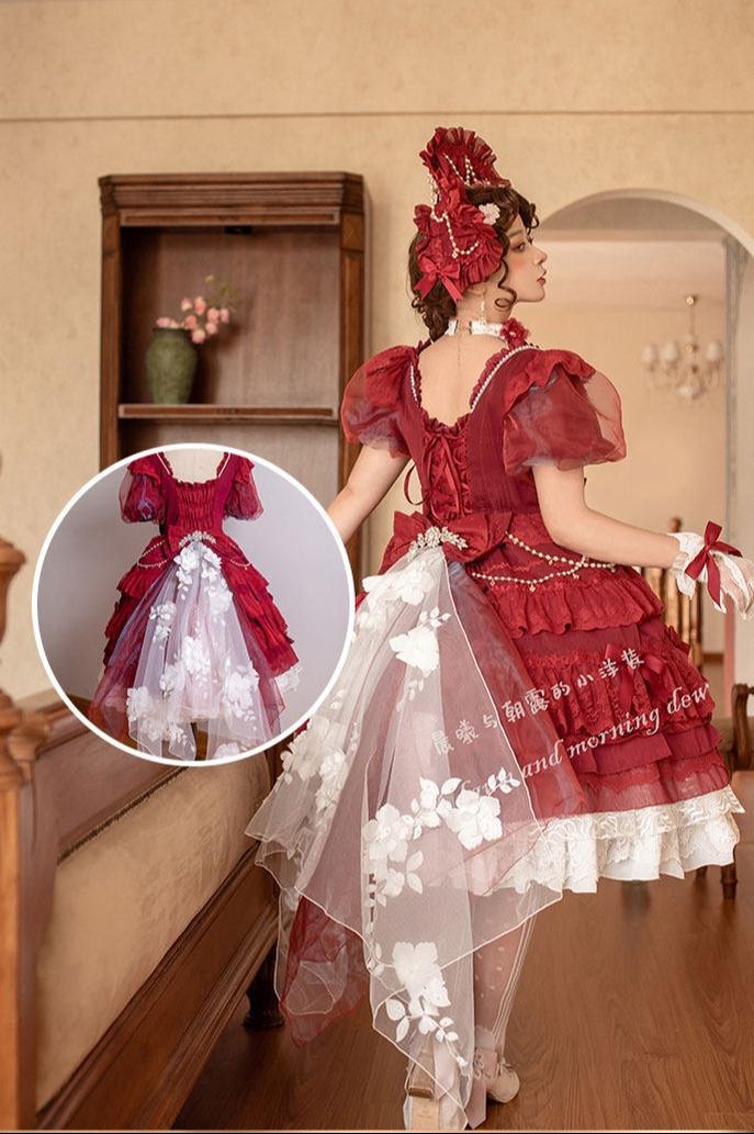 Waltz - Classic Lolita Plus-size OP Dress, Front Opening