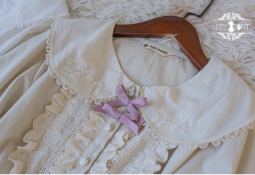 Miss Point~Little Anna~Elegant Lolita Cotton Puff Sleeve Blouse 16928:232948