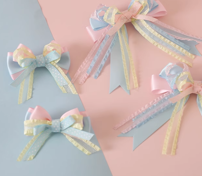 Xiaogui - Sweet Ice Cream - Sweet Lolita Bow Hair Accessories