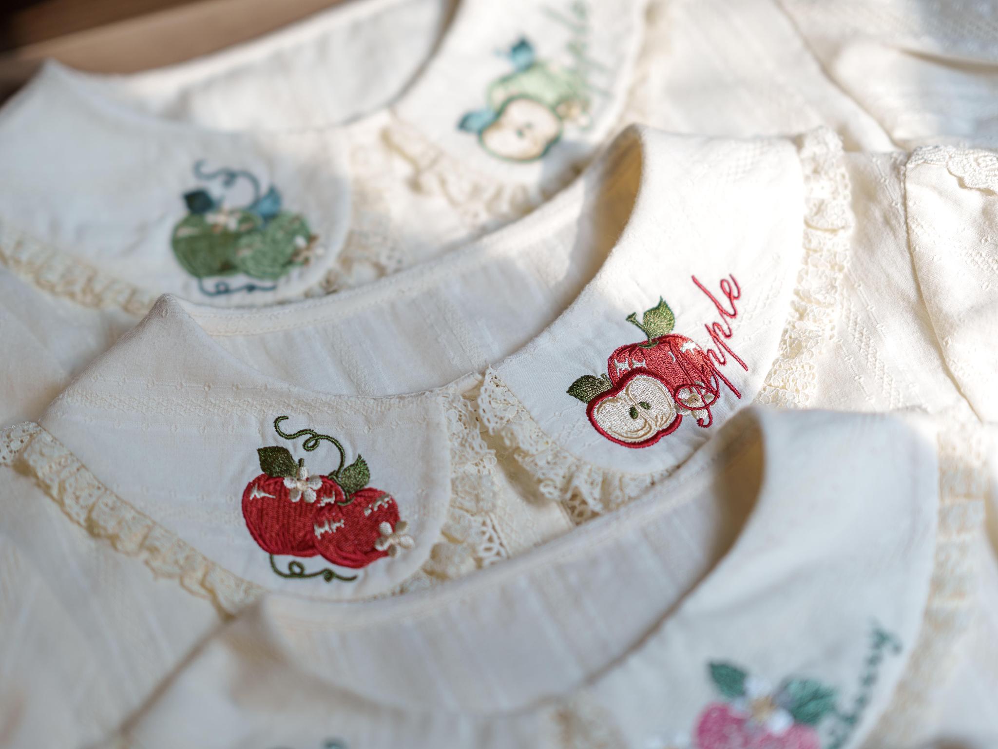 Abundant Tea Time - Kawaii Lolita Blouse, Cotton & Embroidery