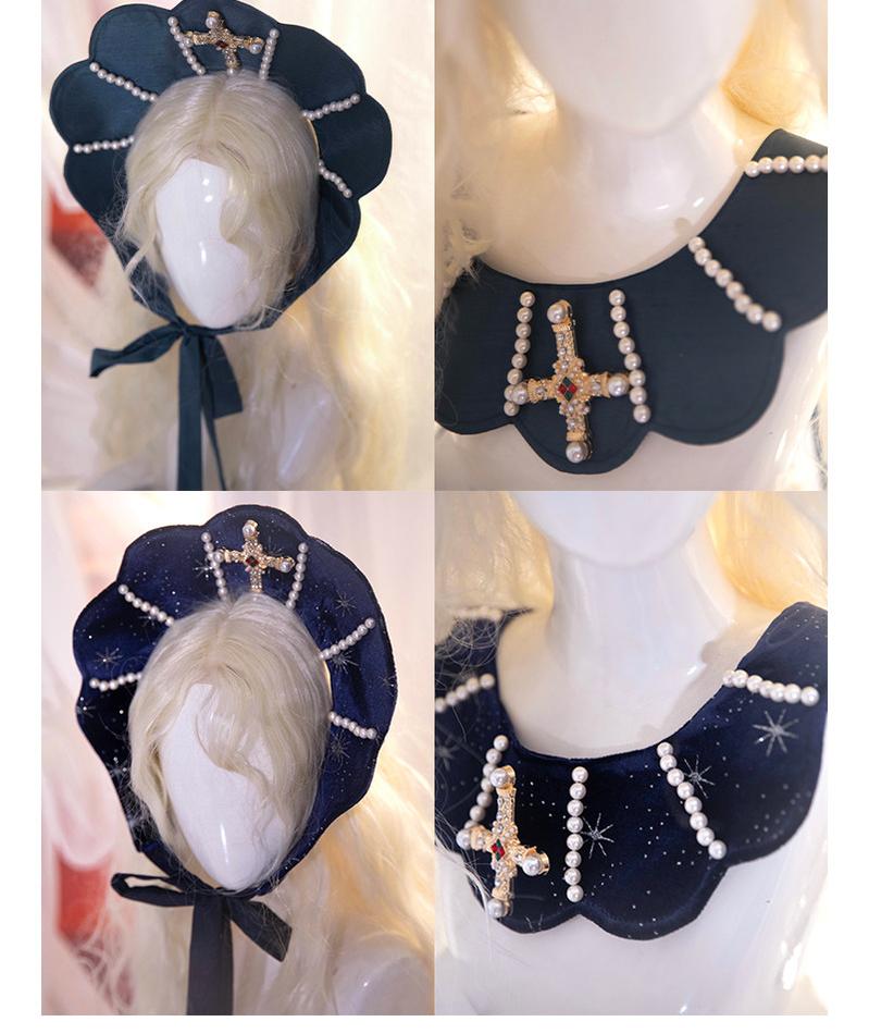 Atlantis - Gorgerous Classic Lolita Star Velvet JSK & Corset Skirt Set 45514:852564